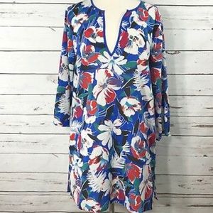 J. Crew floral tunic size S